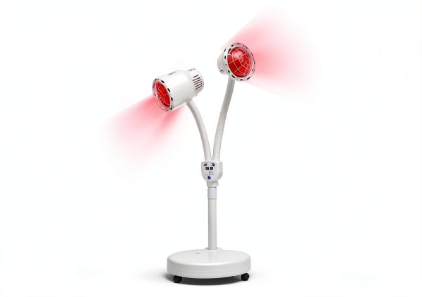 Double Head Infrared Lamp 275W 110V Red Heat Floor Stand by BJTDLLX-3