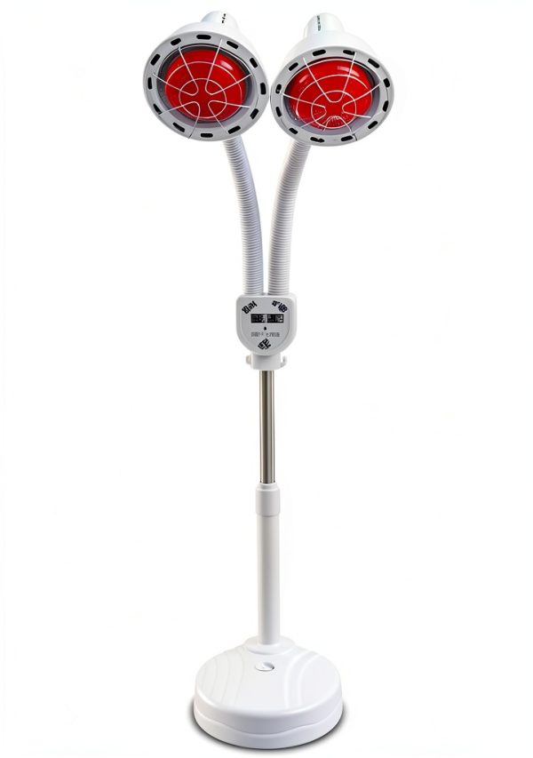 Double Head Infrared Lamp 275W 110V Red Heat Floor Stand by BJTDLLX-0